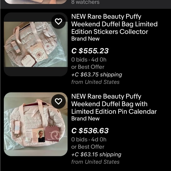 Rare by Selena Gomez pink duffle bag - Picture 10 of 10